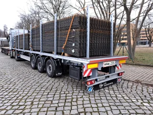 Überlängentransporte bis 18m - Fertig beladen